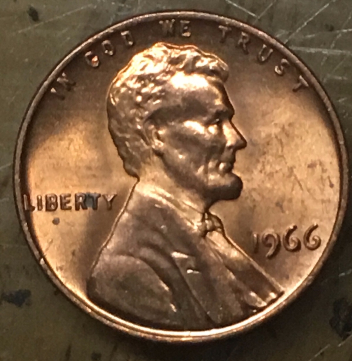 1966-Lincoln-Penny---Deep-St-Obverse