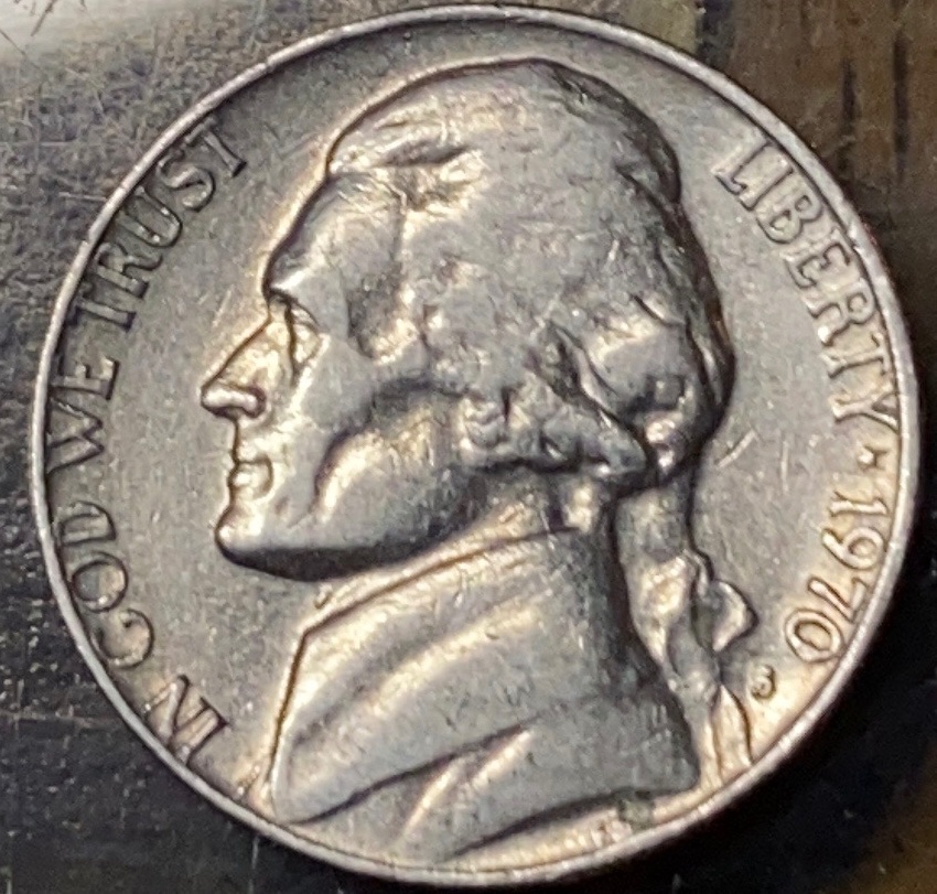 1970-S-Jefferson-Nickel---Mint-Mark-Error?
