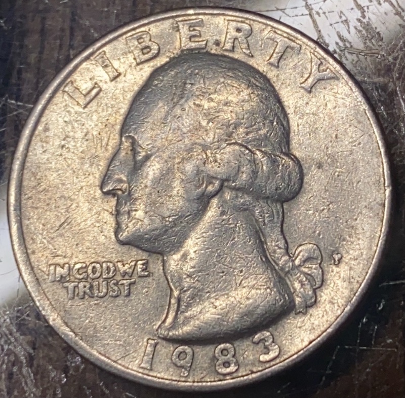 1983-Quarter-Doubling-Around-The-Leafs-On-The-Reverse