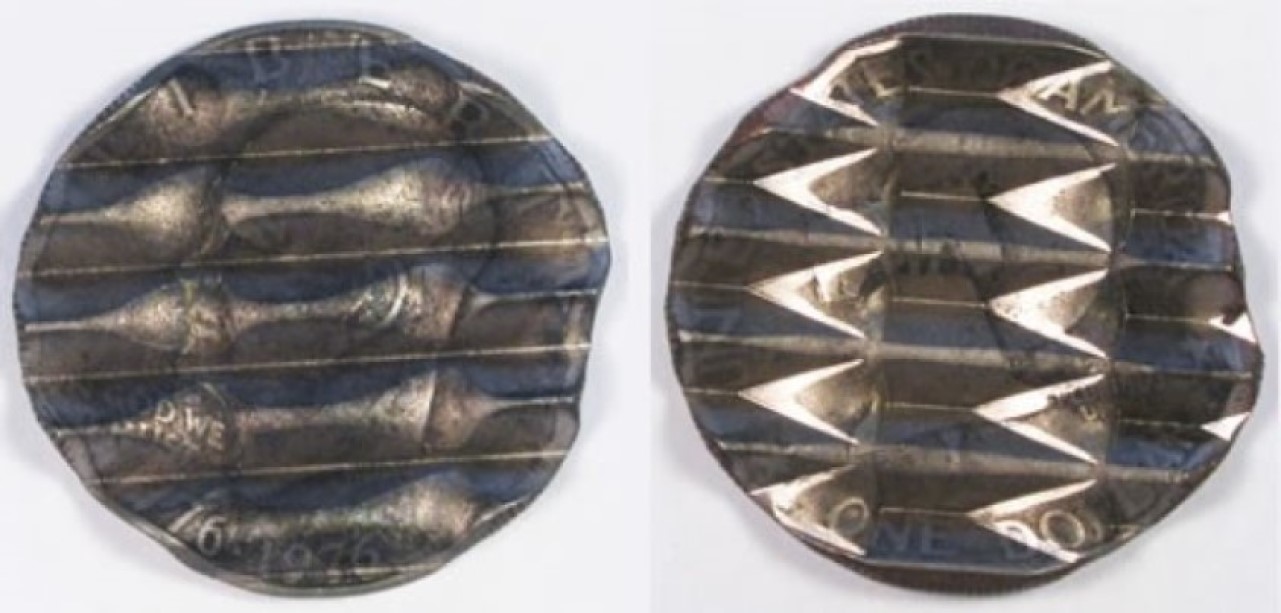 Waffle-Wednesday:-Four-Washington-Quarter-Blanks-Waffled-Together-NGC-Brilliant-Uncirculated