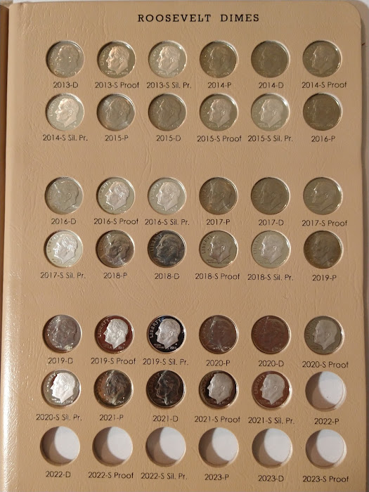 Dearborn's-Completed-Roosevelt-Dime-Dansco-Album-With-All-Proofs-Included
