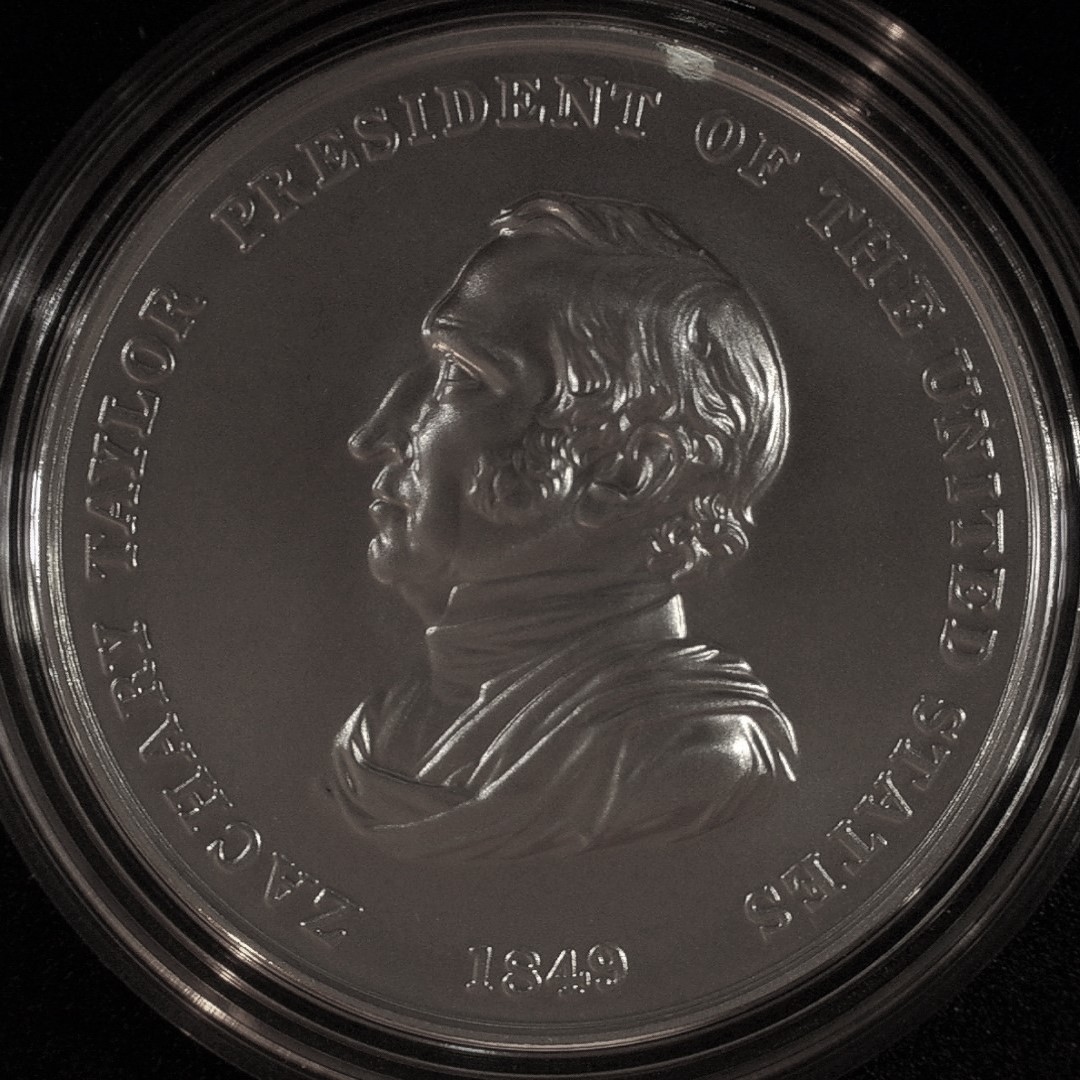 Presidential-Silver-Medal-Honoring-Zachary-Taylor-Available-On-May-2-2022