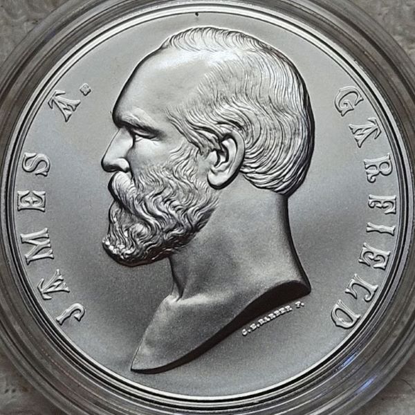 Presidential-Silver-Medal-Honoring-James-A.-Garfield-Available-On-April-30