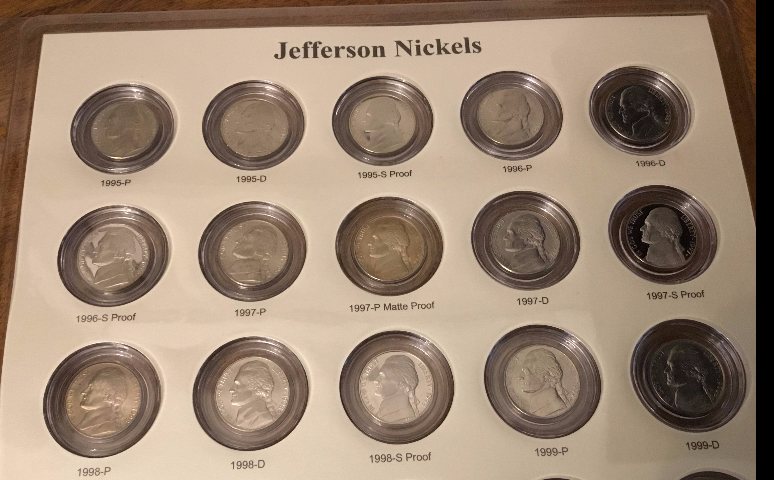 Jefferson-Nickel-Set-CAPS-V/S-Dansco---Photos