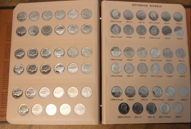 Jefferson-Nickel-Set-CAPS-V/S-Dansco---Photos