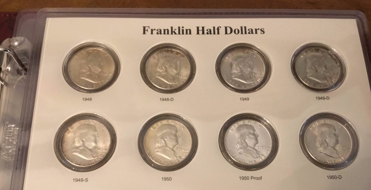 Franklin-Halves-W/-Proofs-CAPS-Album---Photos