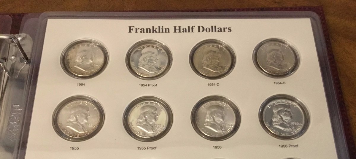 Franklin-Halves-W/-Proofs-CAPS-Album---Photos