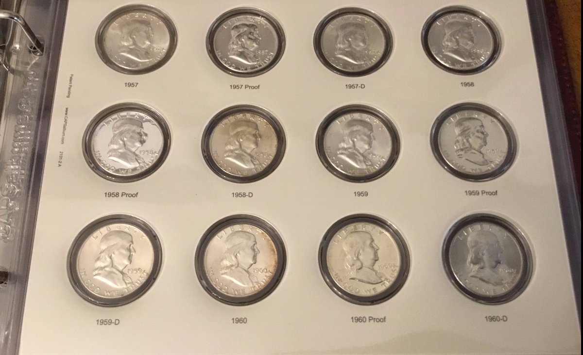 Franklin-Halves-W/-Proofs-CAPS-Album---Photos