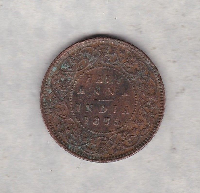 British-India-1875-Half-Anna---Grade-Opinions-Please