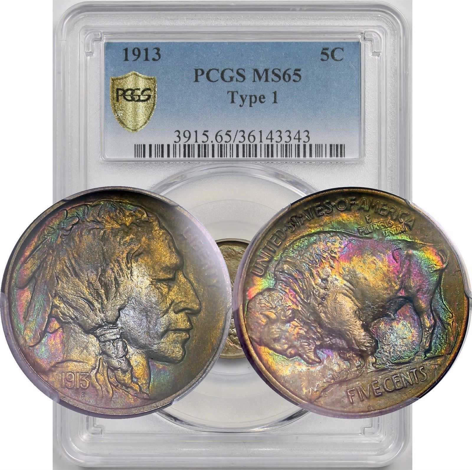My-Newest-Buffalo:-1913-Type-I-With-Rainbow-Toning