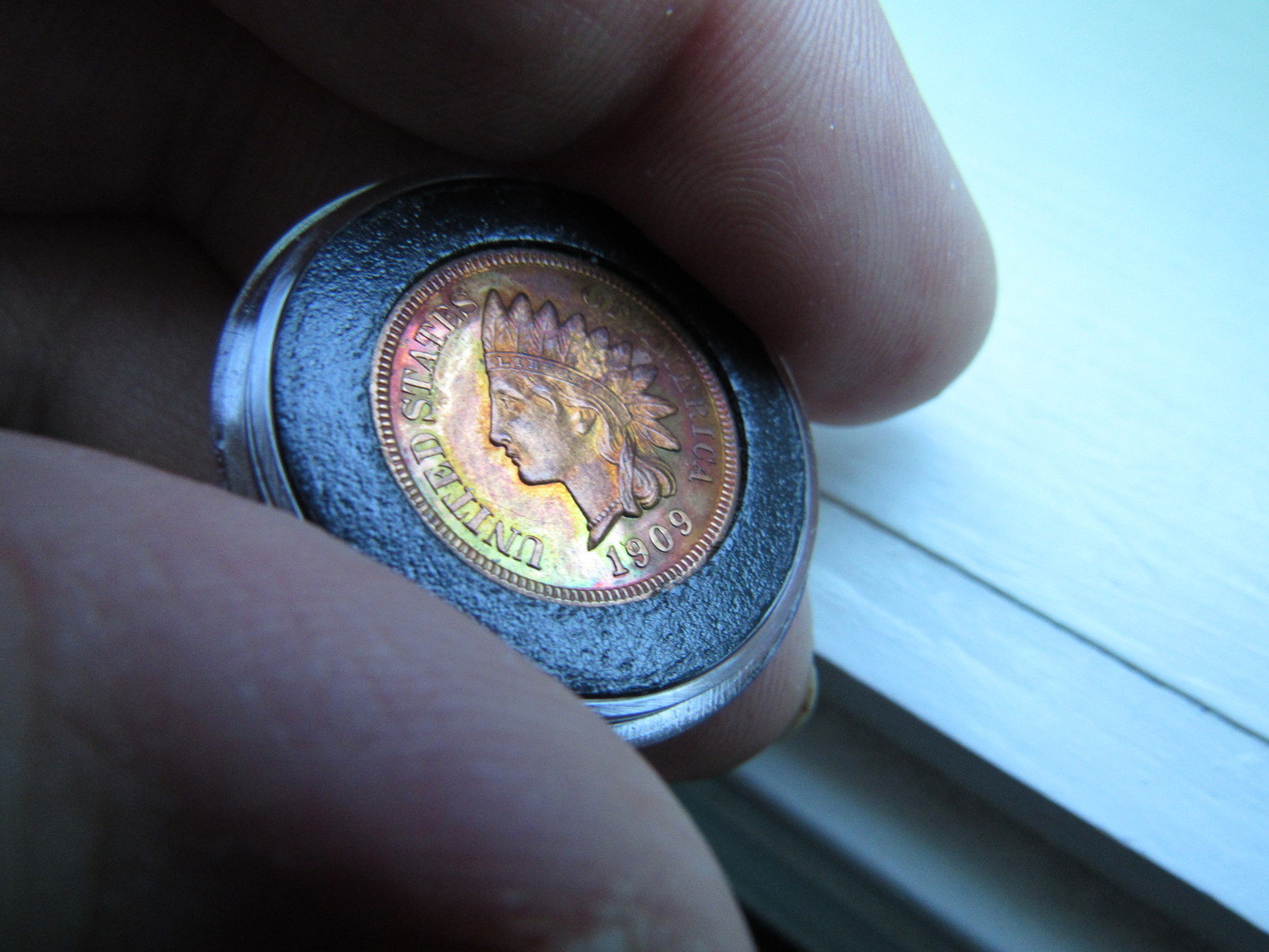 1909-Indian-Cent-Proof-Raw-Colorful
