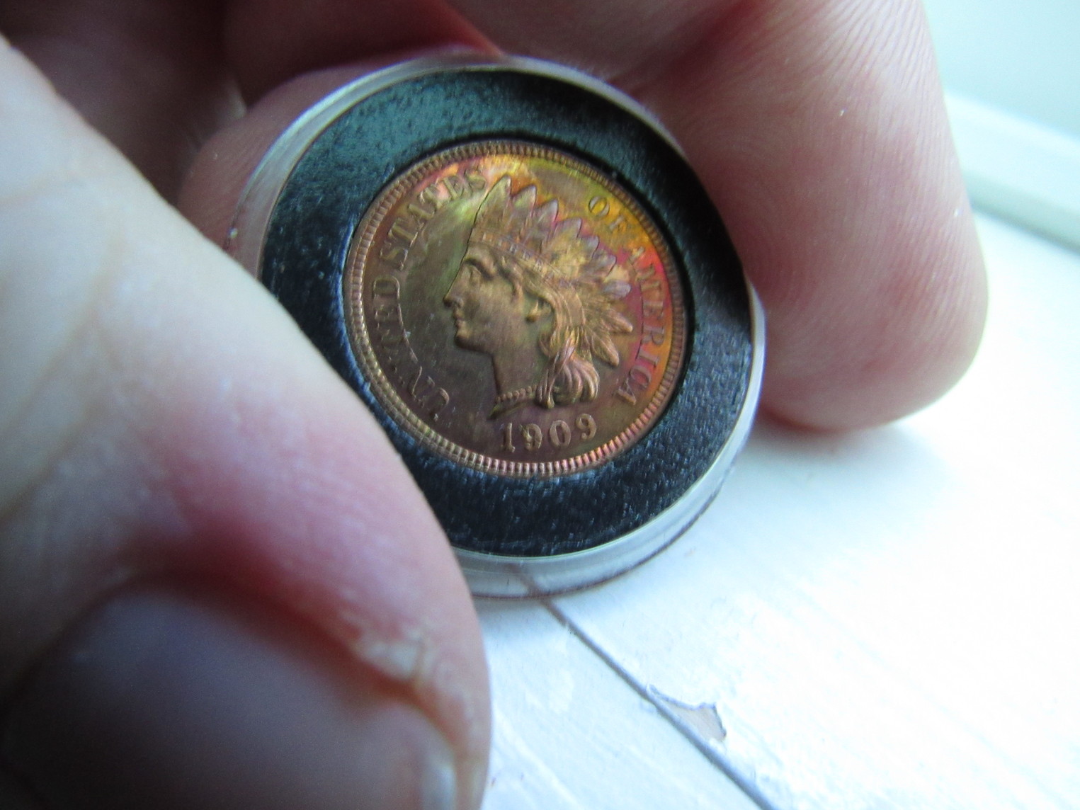 1909-Indian-Cent-Proof-Raw-Colorful