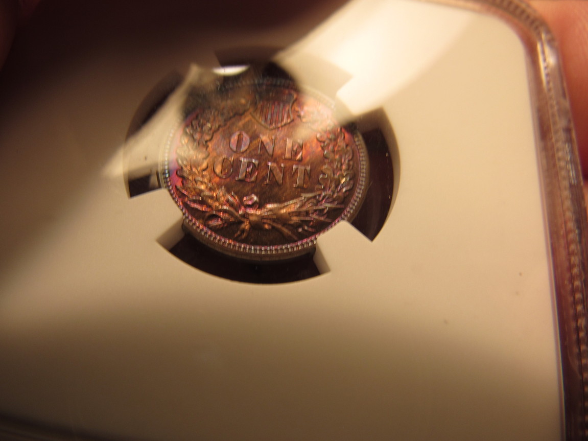 1884-Indian-Cent-PR-65-BN---NGC---Colorful--A-Different-One