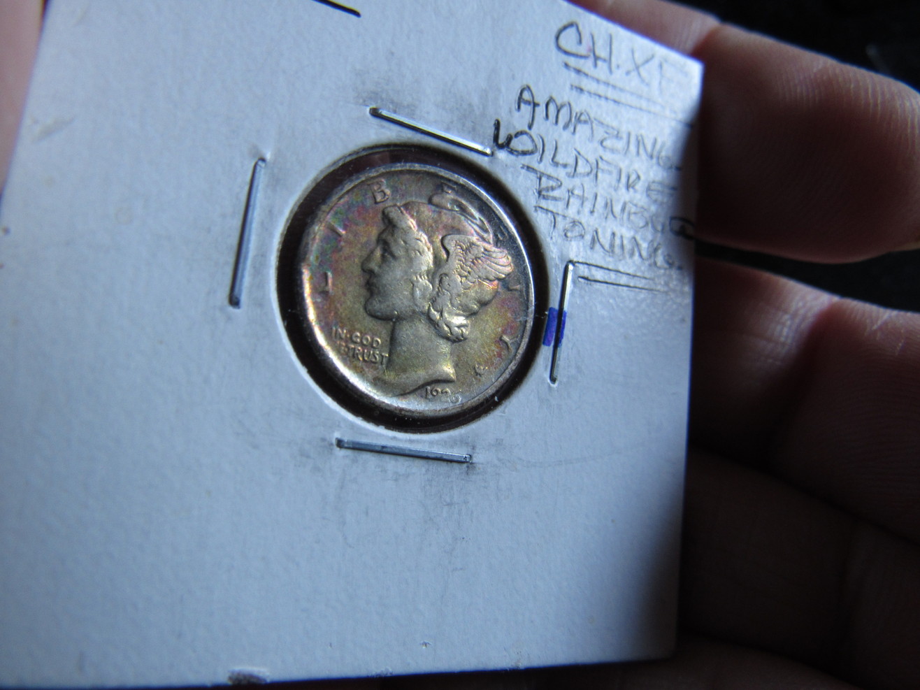 1926-D-Mercury-Dime-Colorful-Ungraded-Somewhere-VF-30-Area