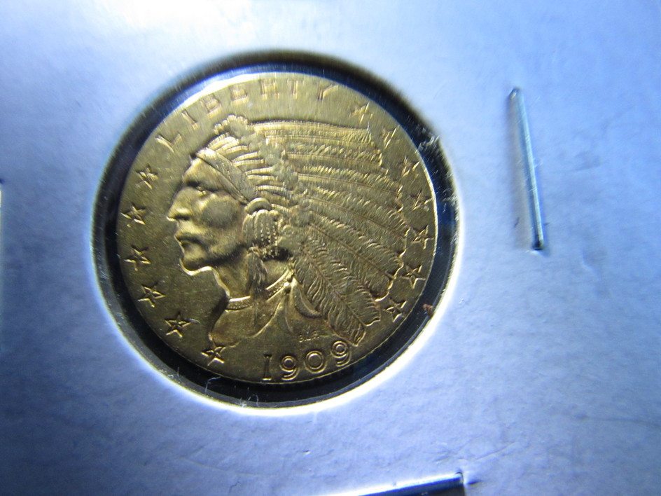 1909--$2.50-Gold-Indian-Raw-Grade-Me-Please