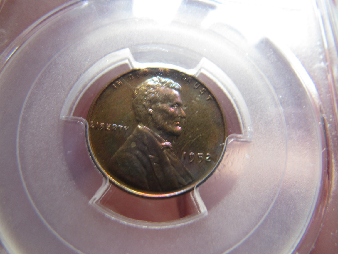 1954-PR-64RB-Lincoln-Cent-Pop-3/2-And-1961-PR-67RD-Lincoln-Cent-With-Color