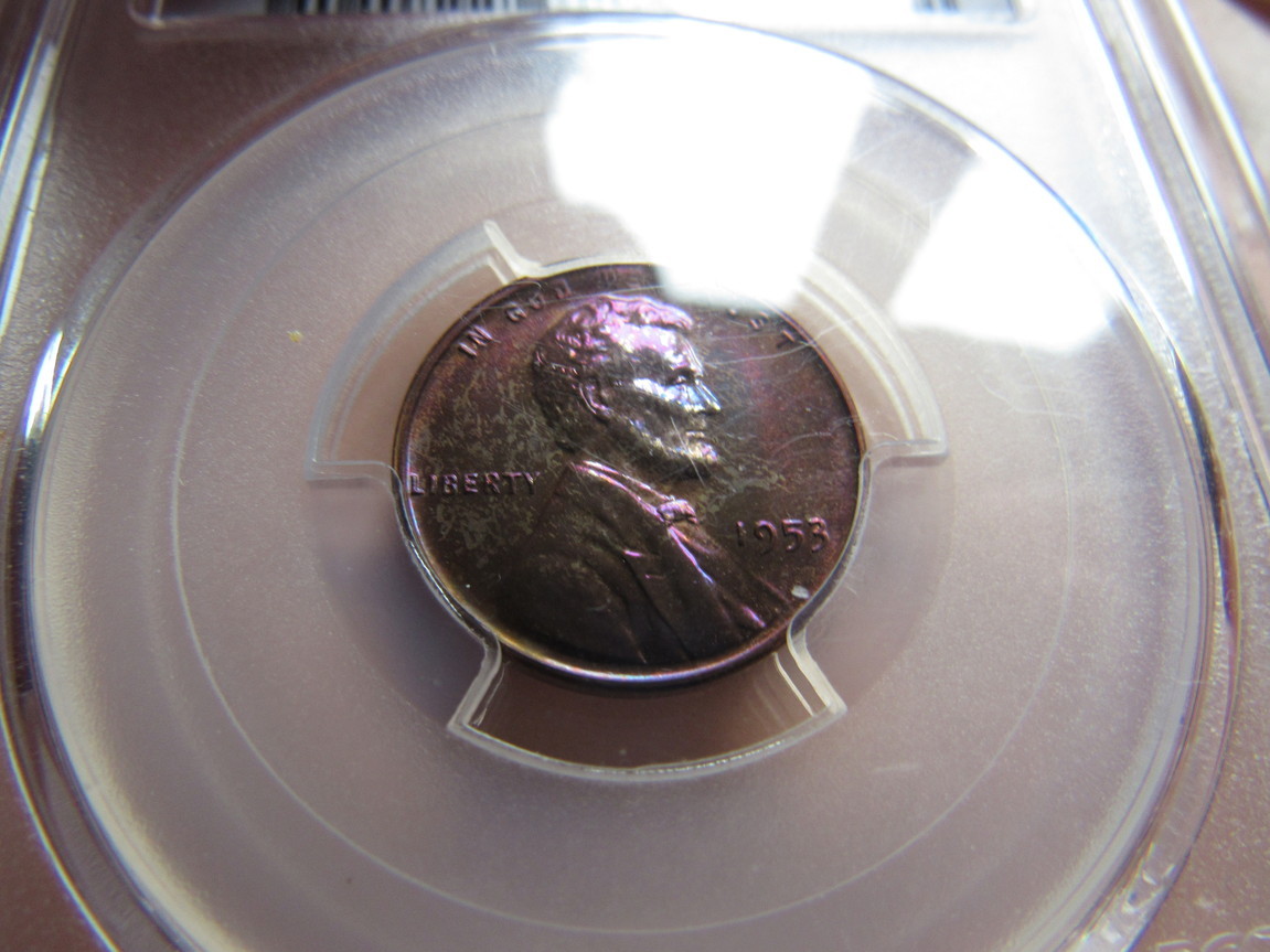 1954-PR-64RB-Lincoln-Cent-Pop-3/2-And-1961-PR-67RD-Lincoln-Cent-With-Color