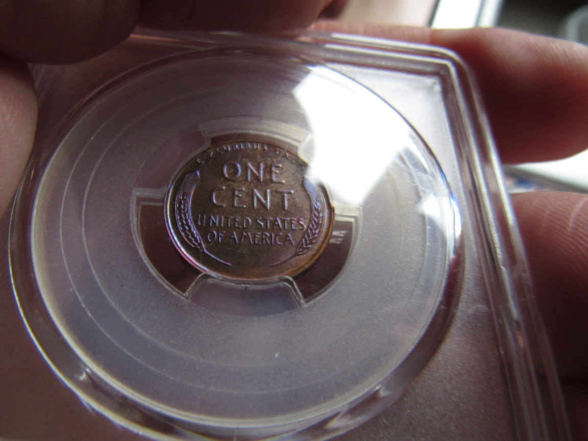 1954-PR-64RB-Lincoln-Cent-Pop-3/2-And-1961-PR-67RD-Lincoln-Cent-With-Color