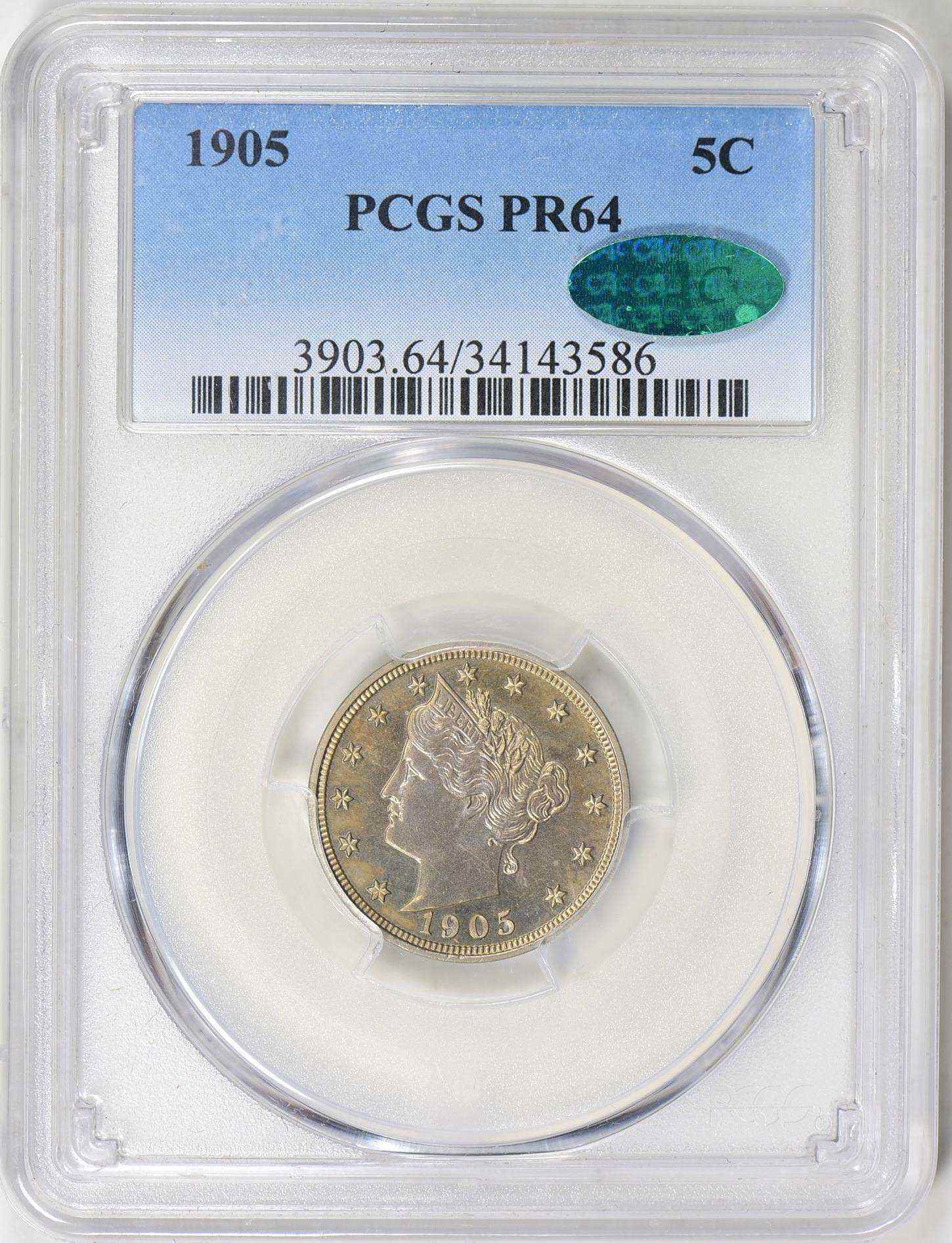 1905-Proof-V-Nickel-Liberty-Nickel-CAC-PF64
