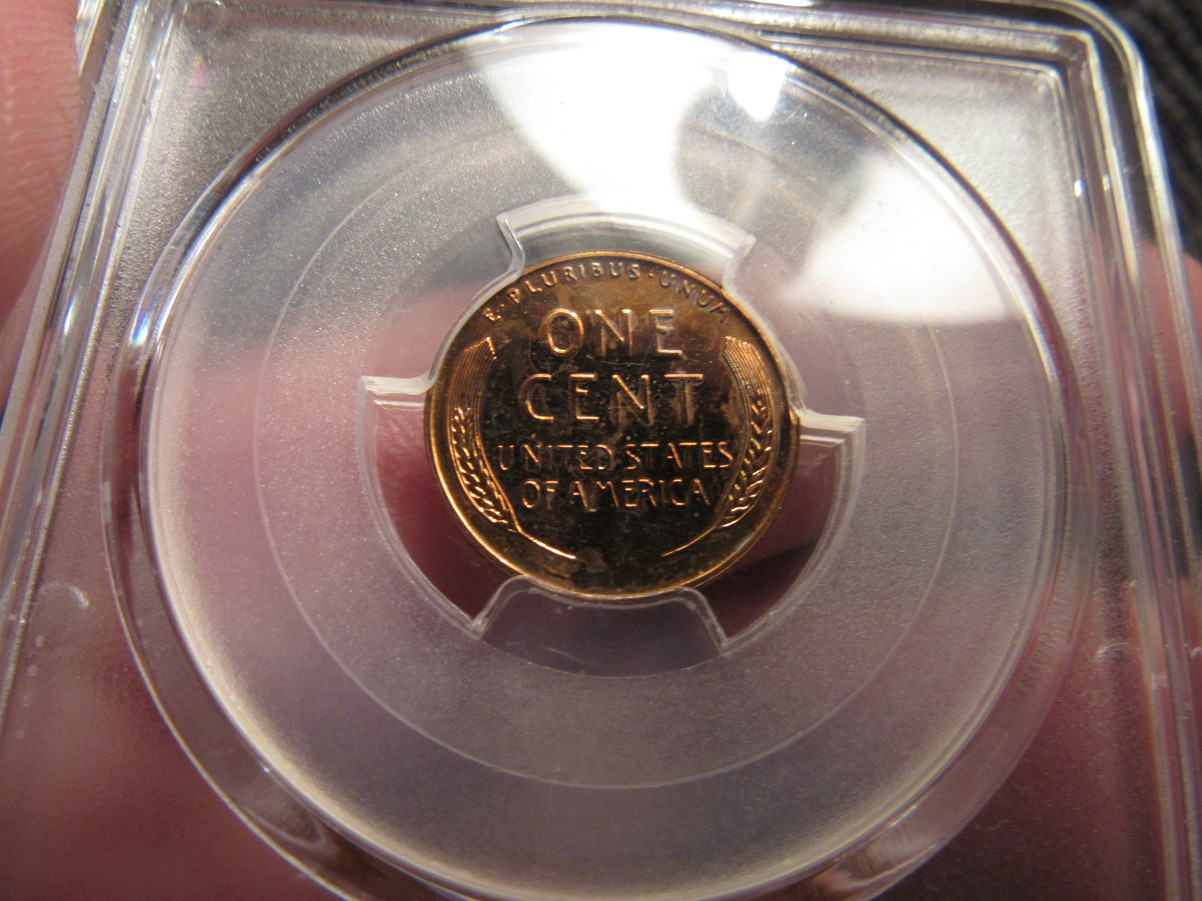 1954-PR-64RB-Lincoln-Cent-Pop-3/2-And-1961-PR-67RD-Lincoln-Cent-With-Color