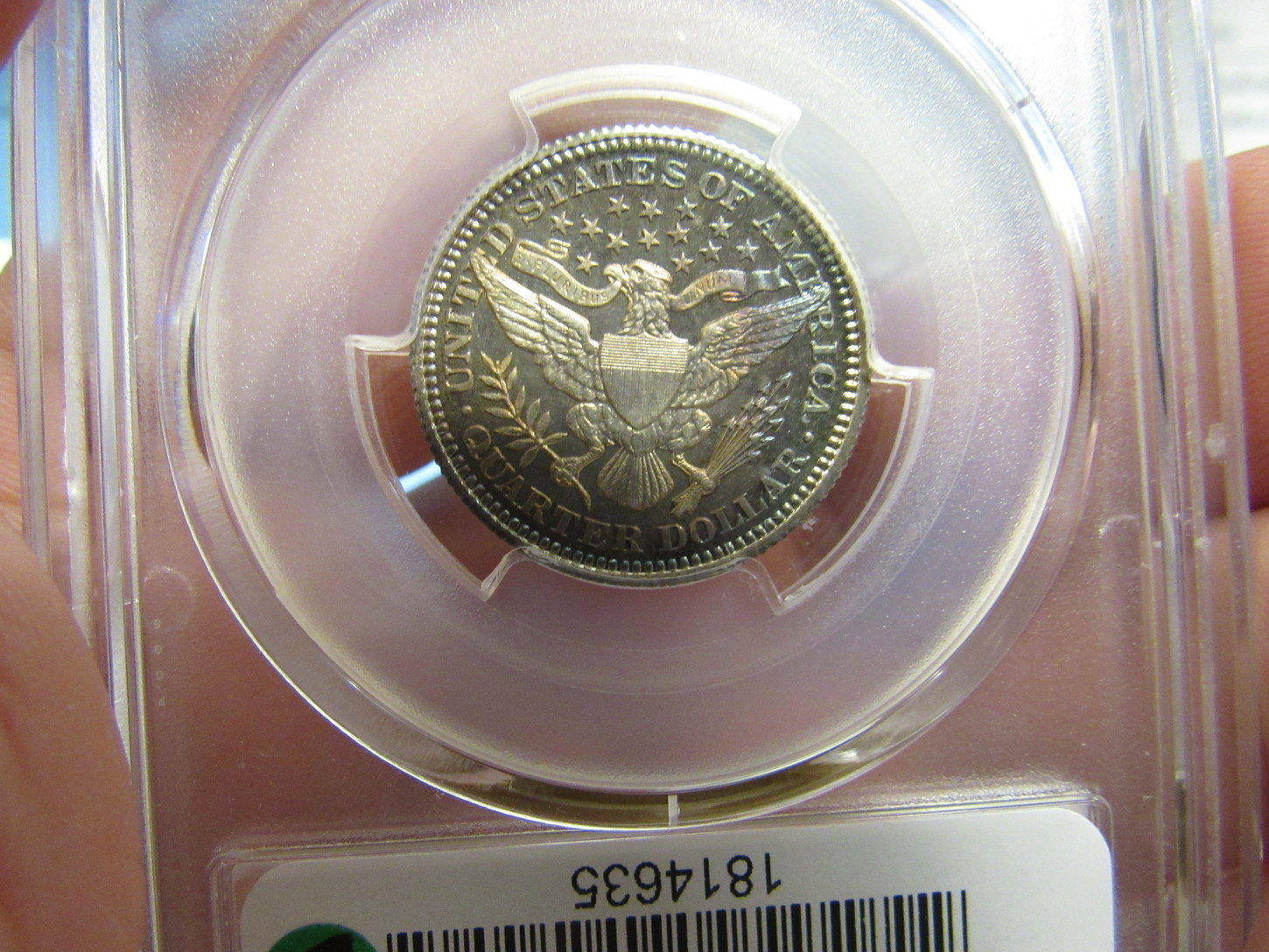 1903-Proof-67-Barber-Quarter-Cac...nicely-Toned