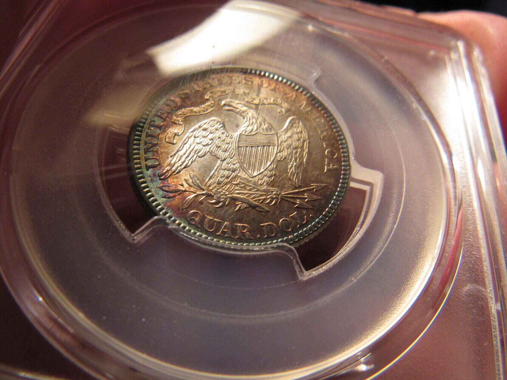 1876---MS-61-PCGS-Graded-Seated-Liberty-Quarter