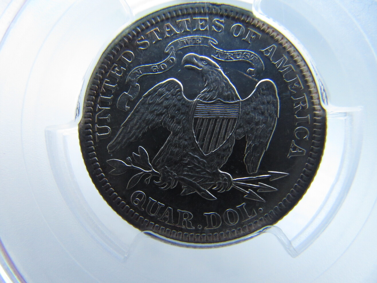 1883-PF-55-Seated-Liberty-Quarter