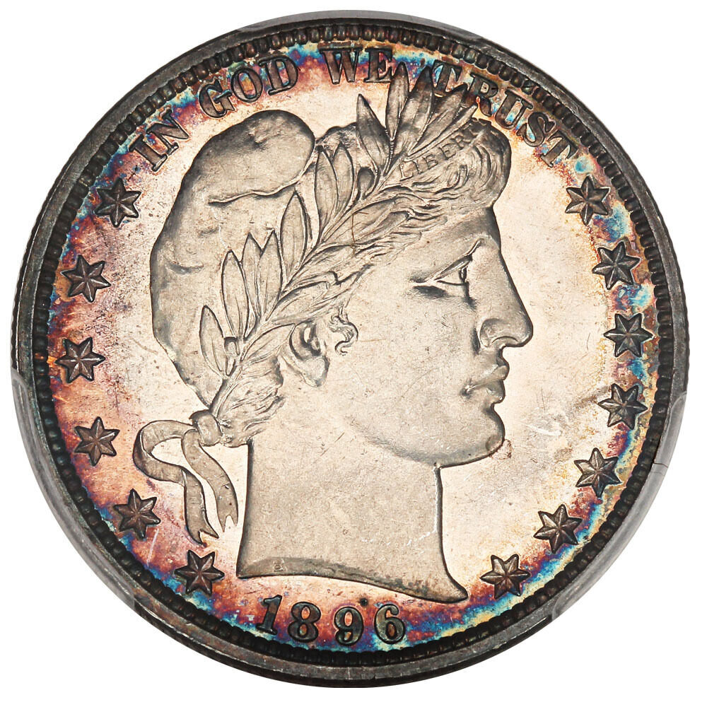1896-PCGS-PF-62-Half-Dollar-Nice-Color