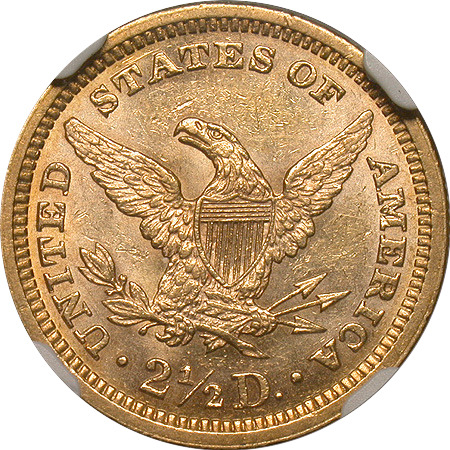 1880-NGC-MS-60-Gold-Liberty-Quarter-Eagle
