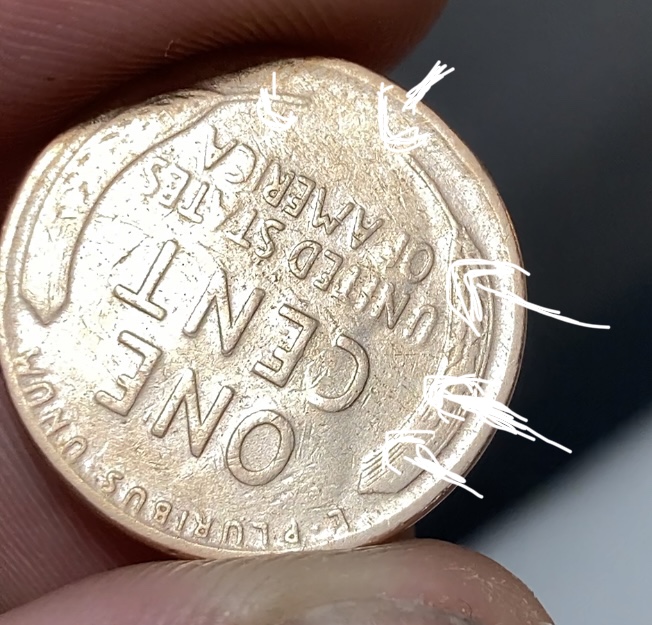 1941-Penny-Lincoln-Faintly-Showing-On-The-Back?