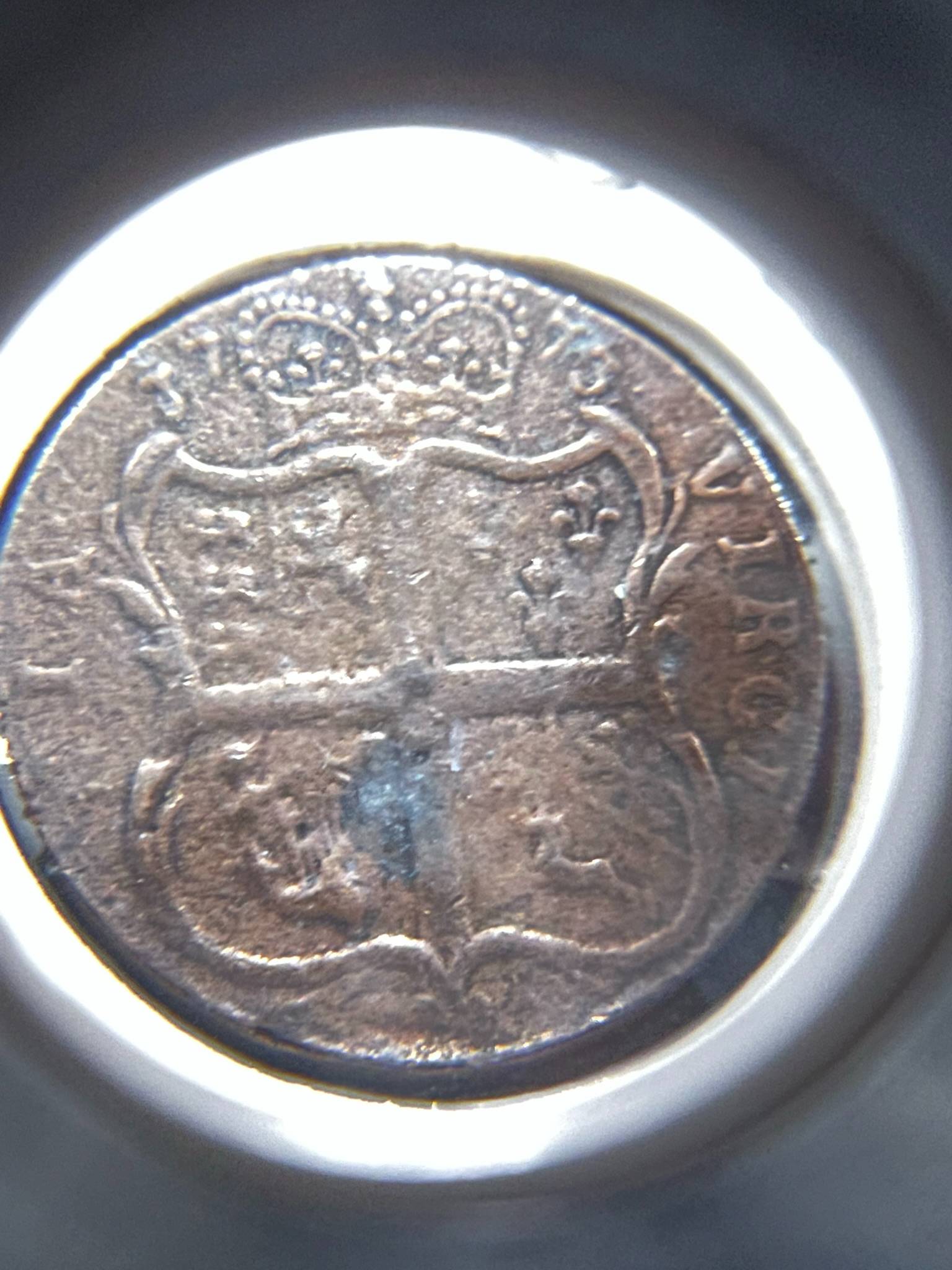 1773-Virginia-Colony-Half-Penny---Is-It-A-Fake?