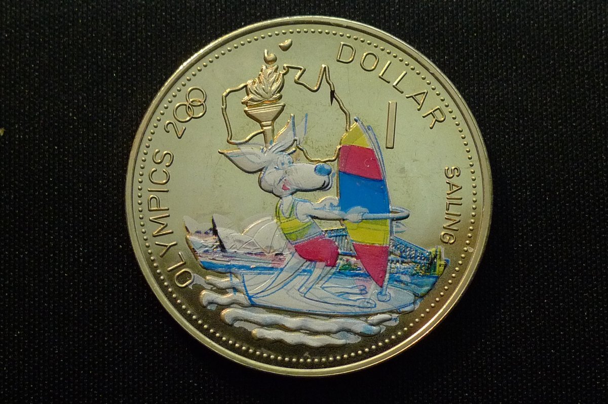 2000-Solomon-Islands-Dollar-$1-Olympics-Sail-Board