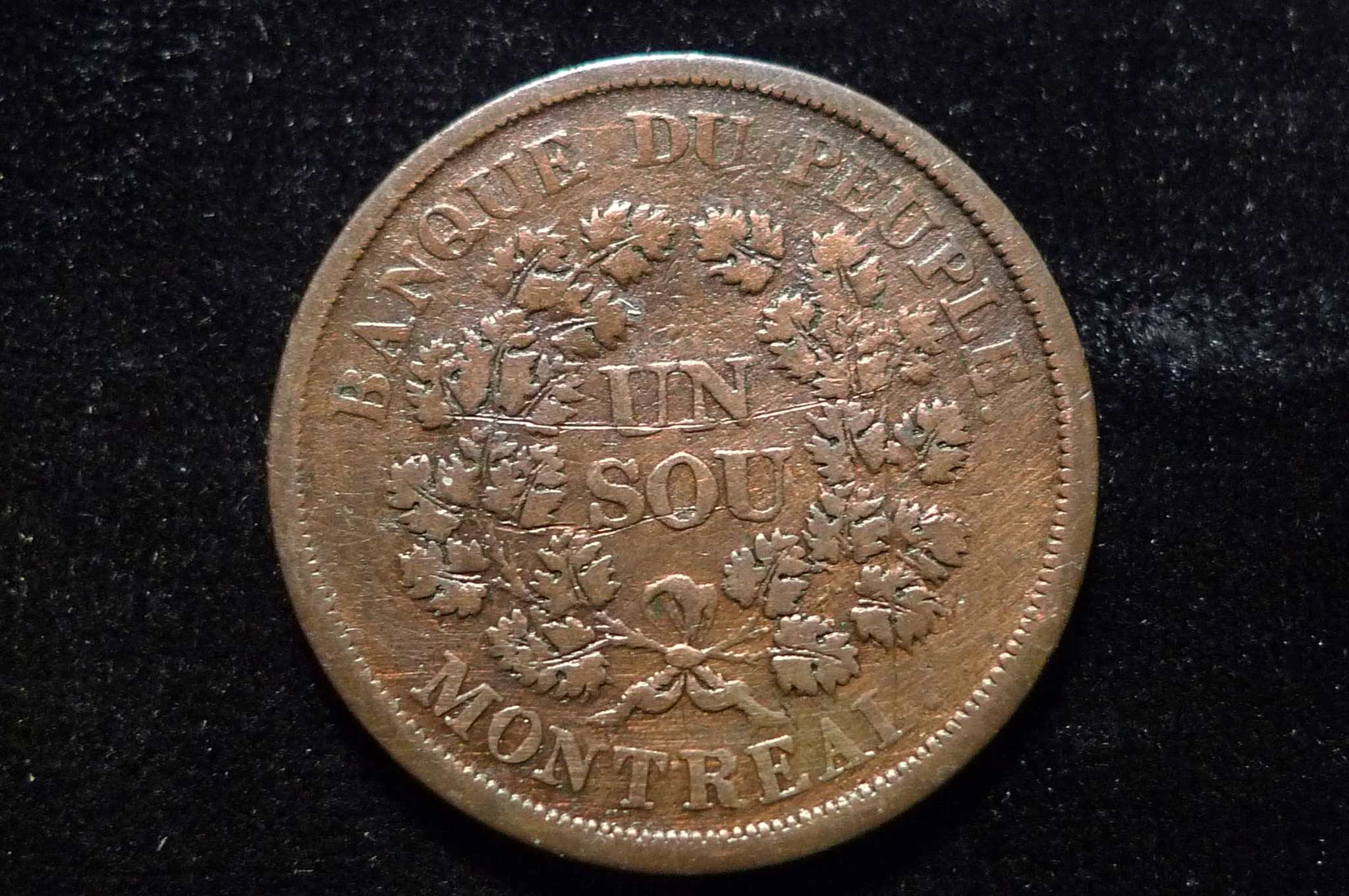 1838-Lower-Canada-1-Sou-Token