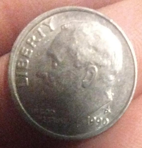 1990-P-Dime-Error?-Roosevelt-Has-A-Big-Bump-On-The-Back-Of-His-Neck.-Olive-Tree-Has-Extra-Stem?