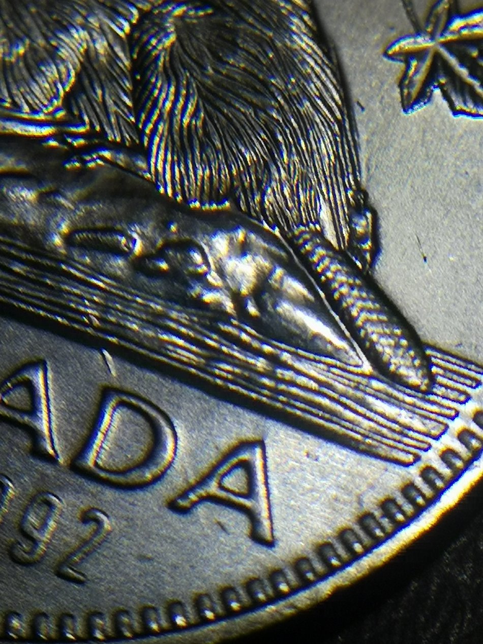 1992-Type-2-Nickel:-Re-Engraved-Beaver