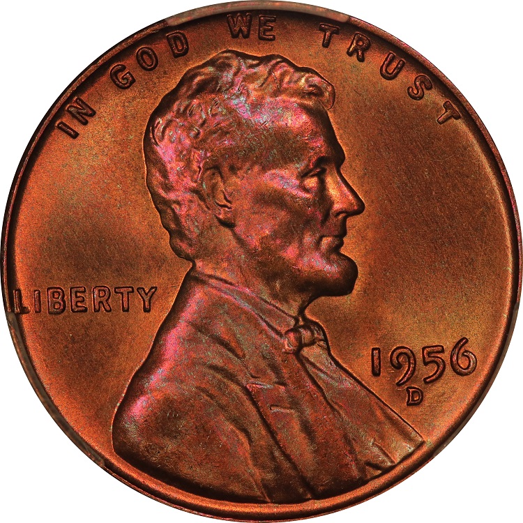 New-Acquisiton-To-Share,-1956-D-Lincoln-Fs#502-PCGS-66+RB