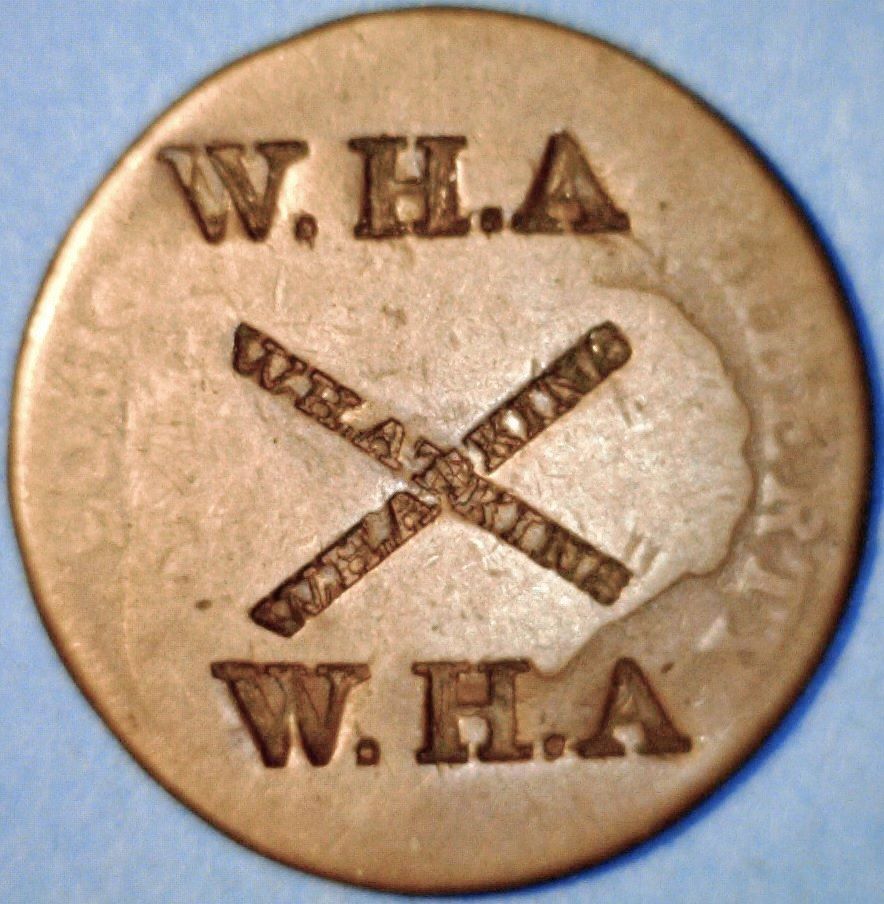 1-Dime-Silver-Coin-Of-1834-Wfg-Stamp.-4-Long
