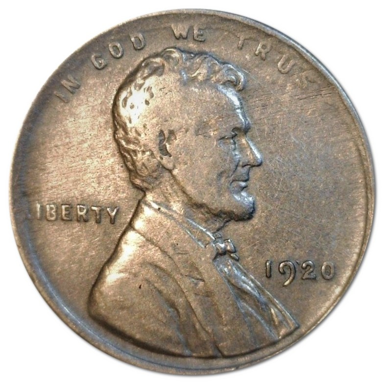 1920-Lincoln-Cent-.....-Of-Apparent-Copper-Nickel-Composition