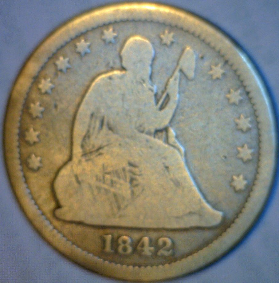 1842-O-Liberty-Seated-Quarter-With-A-Displaced-Mint-Mark