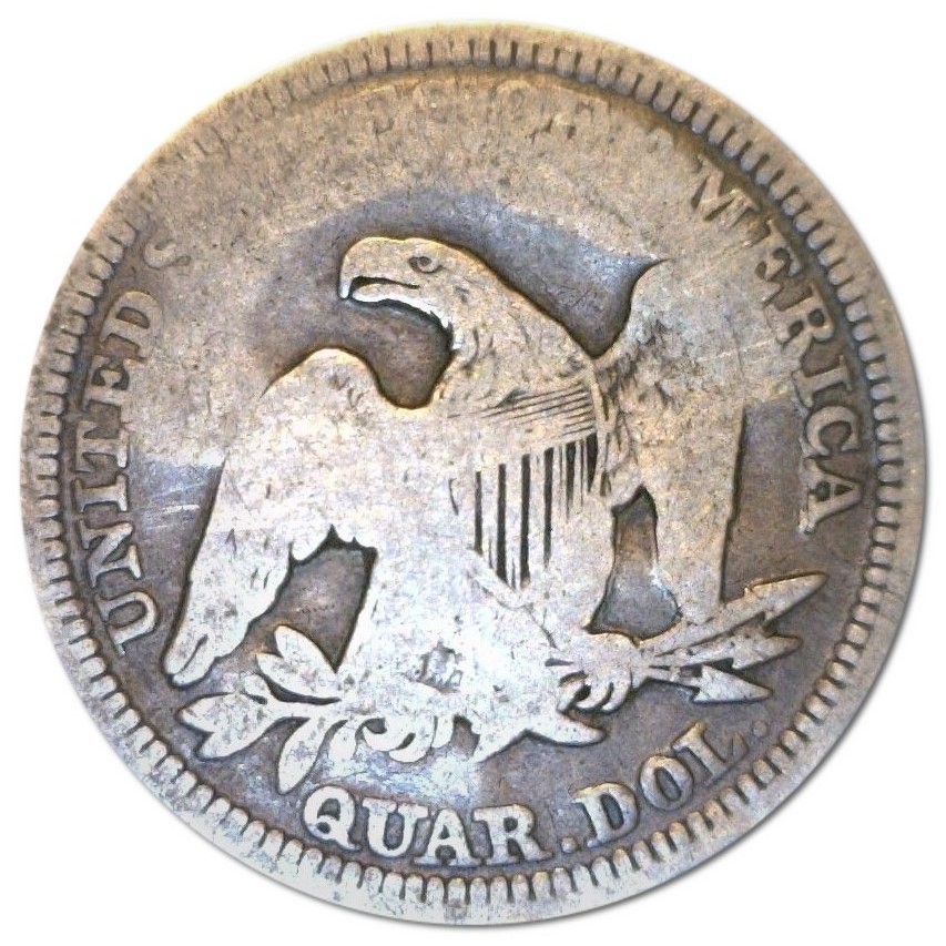 An-1857-Quarter-With-A-Patent-Medicine-Counterstamp