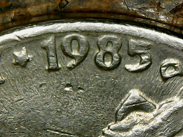Jefferson-1985-D-,--VLDS-Doubling?-Or-More?-Obverse-And-Reverse
