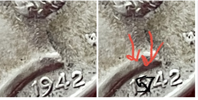 1942-Mercury-Dime-Possibly-Over-Another-Coin-Date-Over-Date-&-Other-Issues