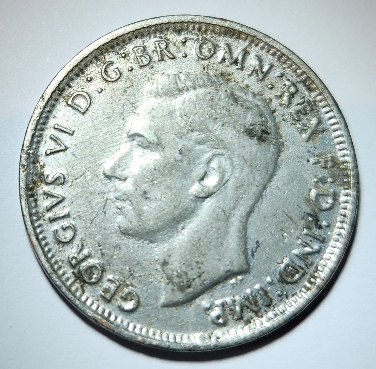 1938-One-Half-Penny;-Error-Cupronickel-Coin