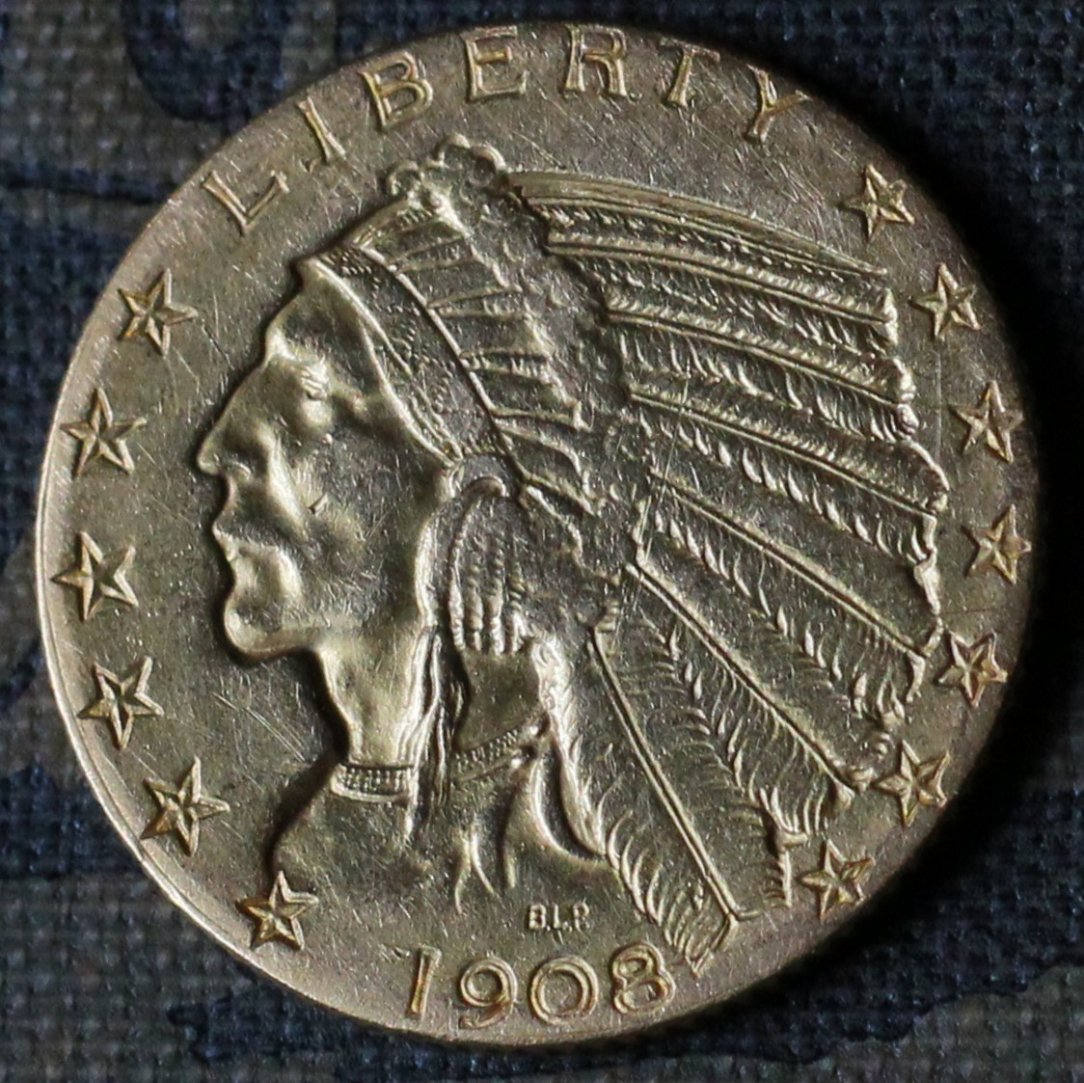 1908-S-$5-Indian,-Take-A-Look-At-Tell-Me-What-You-Think!