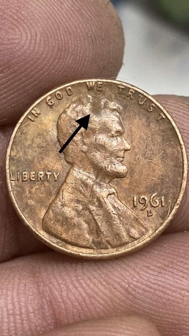 Lincoln-Penny-1961-Top-Head-Missing