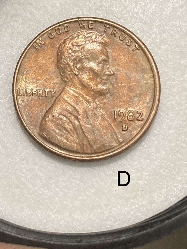 1982-Small-Date-Or-Large-Date-?-4-Different-Coins-A.b.c.d