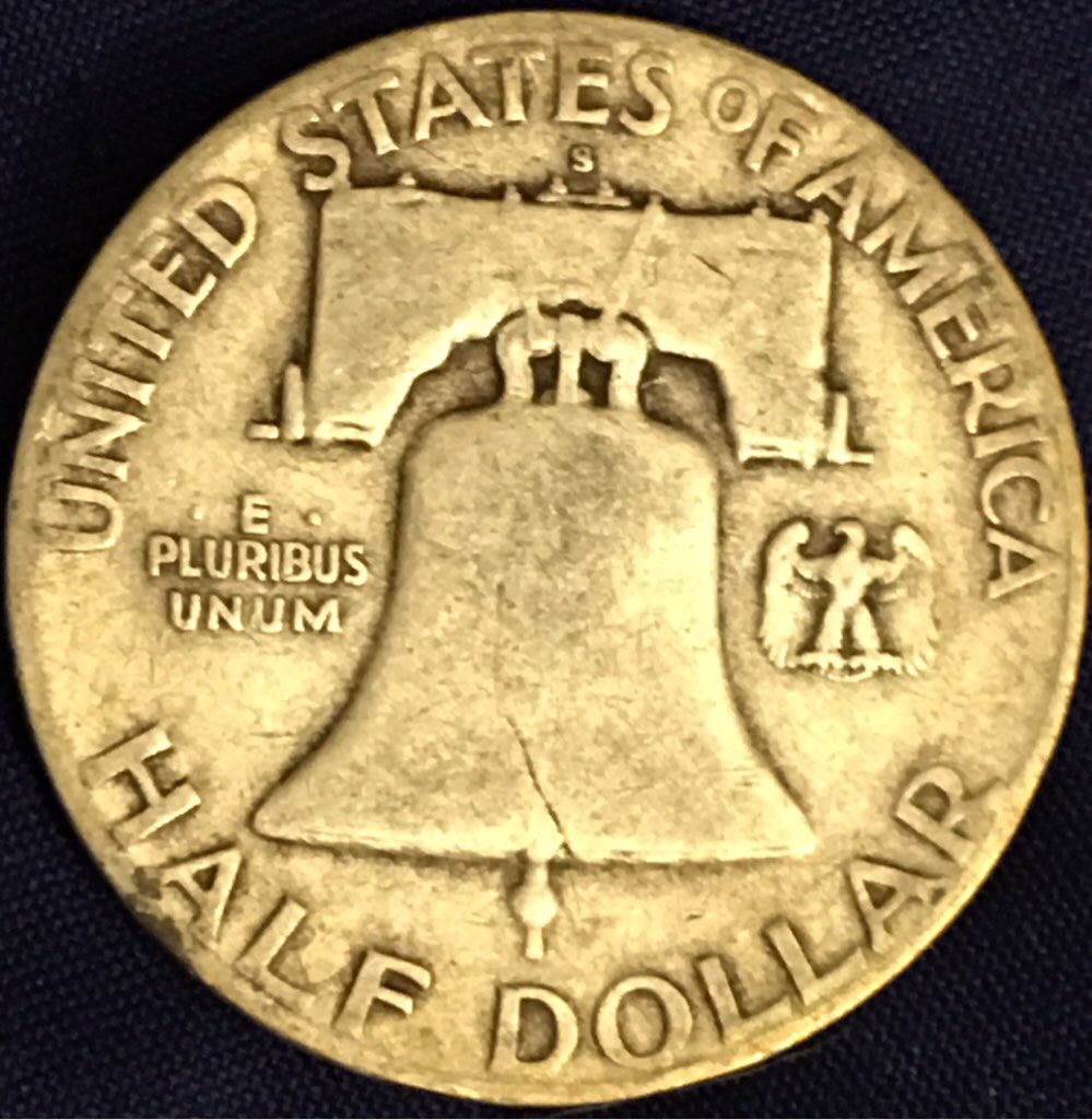 1951-S-Franklin-Half-Dollar