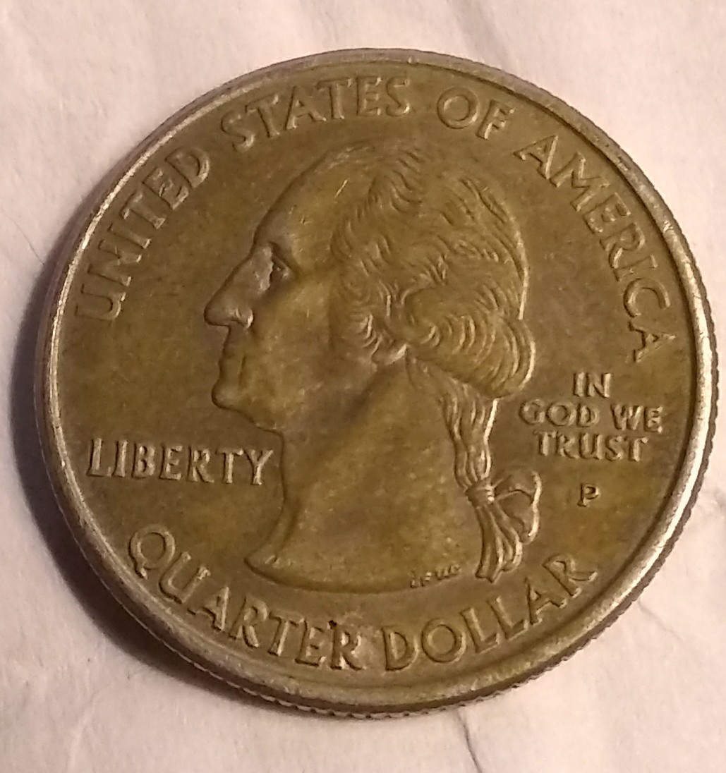 2001-P-Kentucky-Quarter-Obverse-Clad-And-Reverse-Alot-Of-Die-Clashes-?