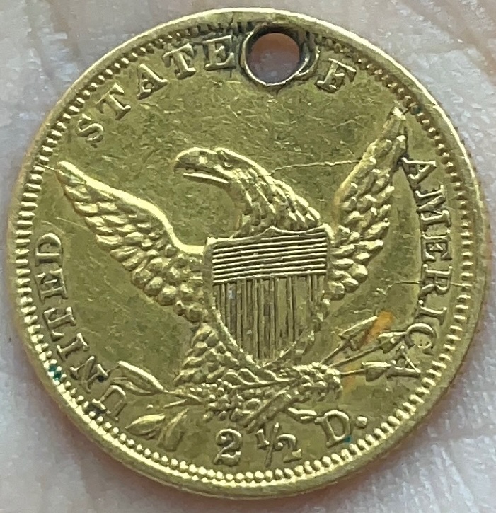 1839-O-Quarter-Eagle-With-Hole-Auth/Grade