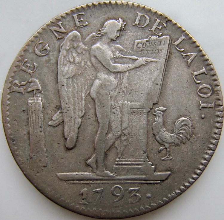 Ecu-De-Six-Livres-1793---Convention-Nationale,-French-Revolutionary-Coinage